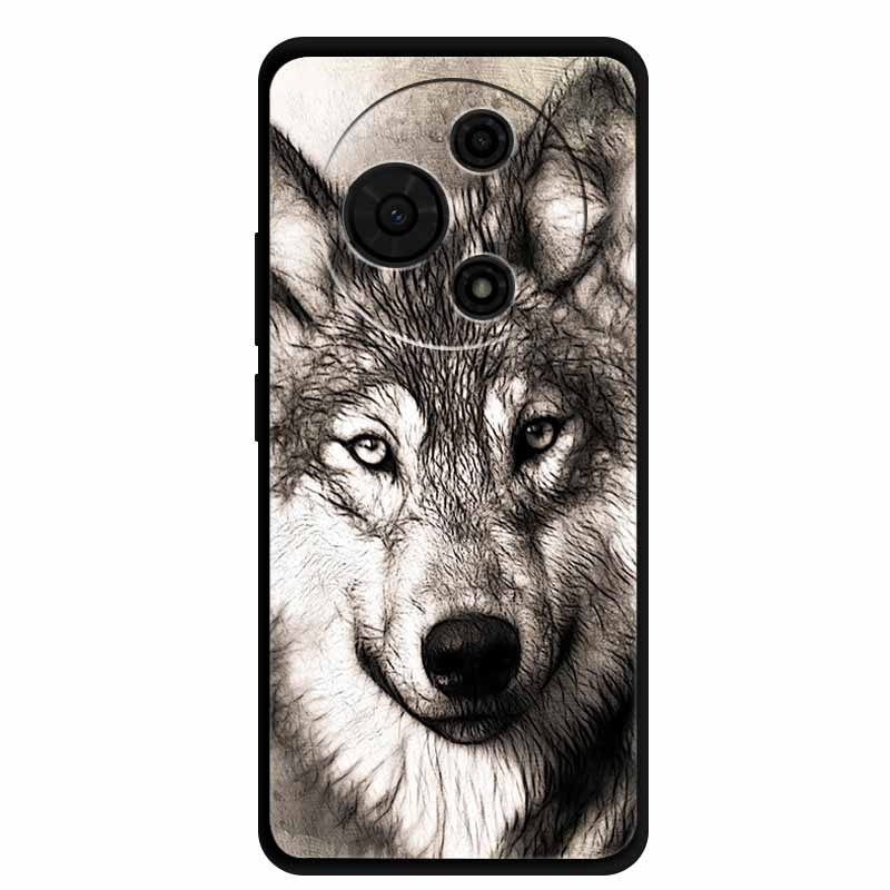 For TCL 60 SE Case T517H Cute Cartoon Colorful Soft TPU Silicone Back Cover for TCL 60 SE Cover Black Phone Case Funda TCL60 SE
