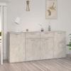 VidaXL Buffet Concrete Grey 160x36x75 Cm Engineered Wood 3074931