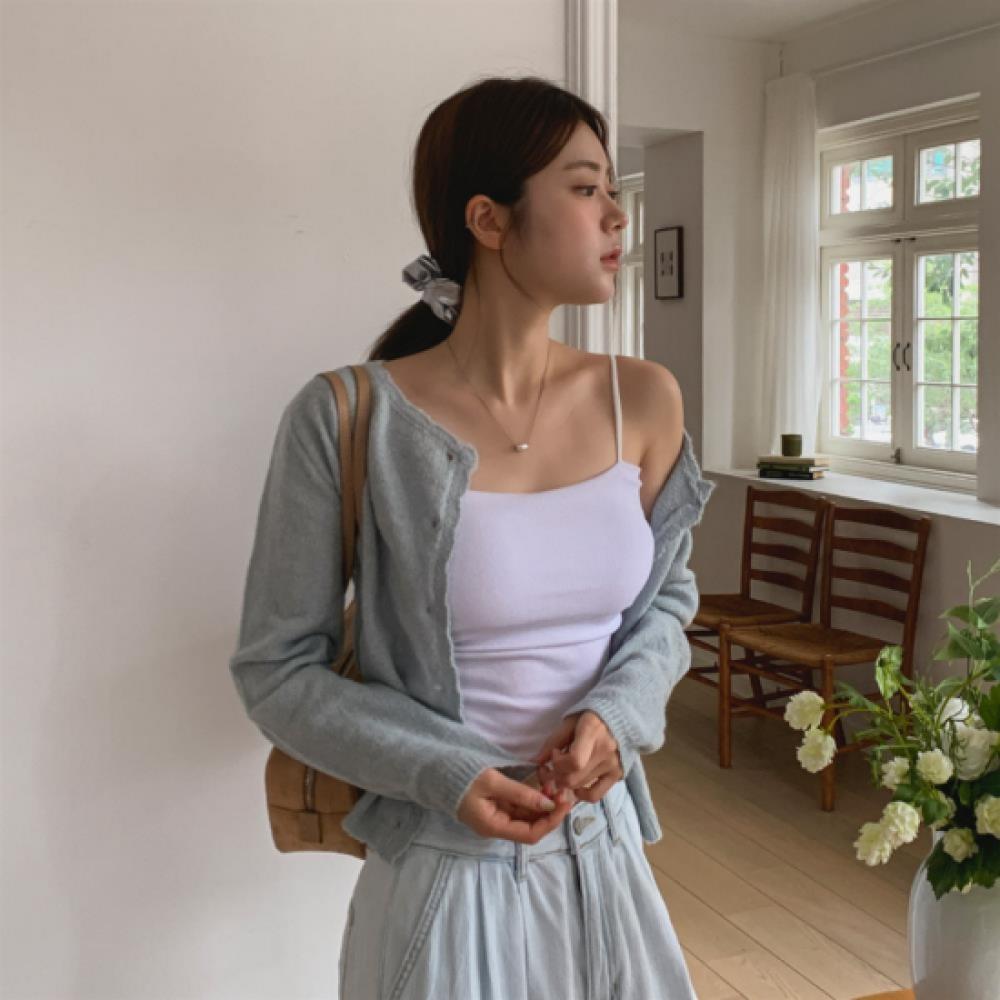 New Arrivals Open Run Women Rayon Stretch Ribbed Camisole With Built In Cups