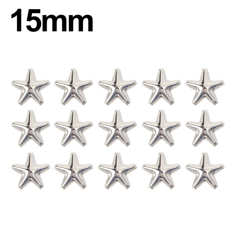 200/10 шт. металлические заклепки в форме звезд, кожаные поделки, заклепки для самостоятельного изготовления, шипы, рок-панк, украшения для сумок, заклепки, аксессуары для шитья одежды