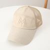 Hat Men's trendy summer baseball cap Korean version mesh breathable sun hat outdoor sun protection peaked cap extended sun hat