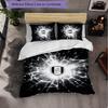 Fulham Football 3 Piece Bedding Set Soft Duvet Cover Set with Pillowcases Printed Bedroom Decor Set for Home