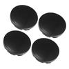 ACROPIX 4pcs Universal 56mm Diameter 8 Clips Black Wheel Tire Center Hub Cap Cover