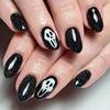 Visual Impact Pumpkin Ghost False Nails Festive Atmosphere Handmade Wear Nail  Cosplay
