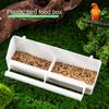 Plastic Parrot Supplies Cage Cup Feeder Feeding Bowl Food Dish Bird Feed Trough Bird Feeder