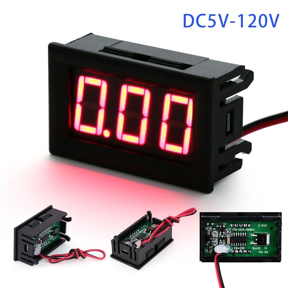 starting voltage Blue/Green/Red Club Car 5-120 Volt 24V 36v 48v Battery Gauge Digital Voltage Meter