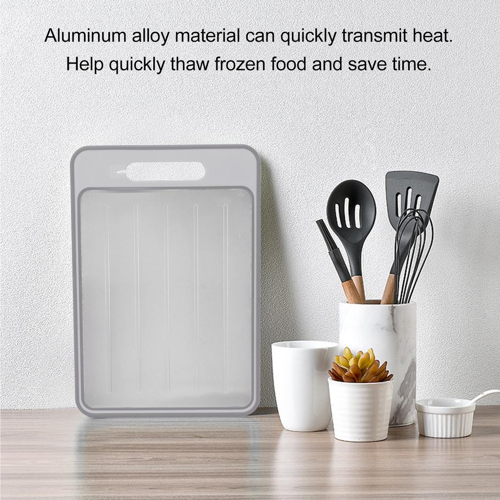 Двусторонняя разделочная доска Двусторонняя разделочная доска Быстроразмораживаемая и шлифовальная пластина с точилкой для ножей для кухни