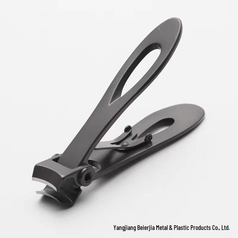 Немецкая нержавеющая сталь Ножницы для ногтей с широким лезвием и защитой от брызг с пилкой