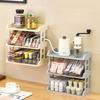 Настенные многоуровневые стеллажи для хранения кухонная полка для специй съемная полка для всякой всячины настольная организация косметики пластиковые держатели