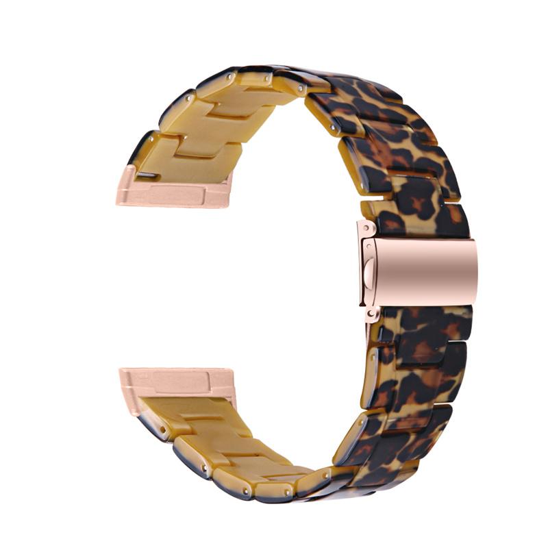 Resin Band for Fitbit Versa 4/Sense 2,20mm Lightweight Watch Strap Bracelet with Stainless Steel Buckle
