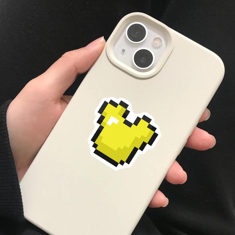 70PCS Creative Pixel Game Sticker Decoration DIY Manual Scrap Book Luggage Laptop Cup Skateboard DIY Waterproof Stickers