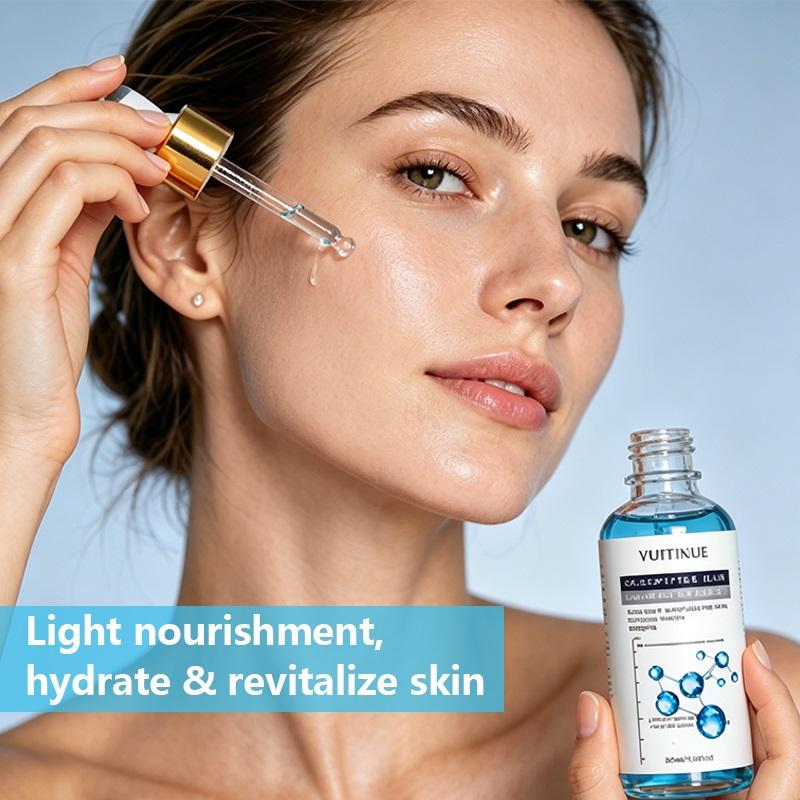 YUITIKUE Blue Copper Peptide Facial Serum 30ml Oligopeptide Anti-Wrinkle Essence Soften Tender Smooth Aging Skin