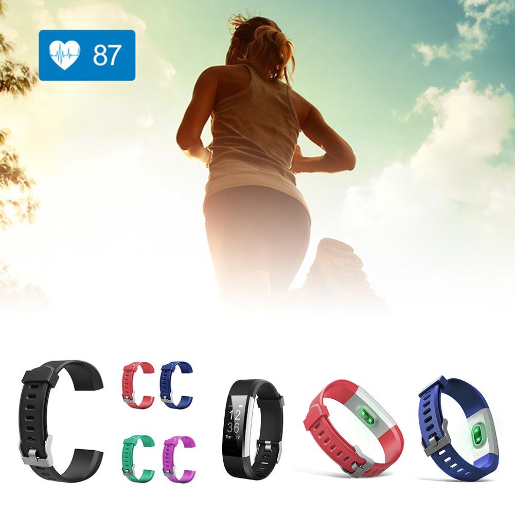 20mm Smart Watch Strap Replacement Parts Silicone Watch Wrist Strap Accessories Colorful Portable Soft for ID115Plus HR