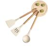 3-Piece Silicone Spatula Set with Wooden Handles - Non-Stick, Food-Grade Kitchen Utensils