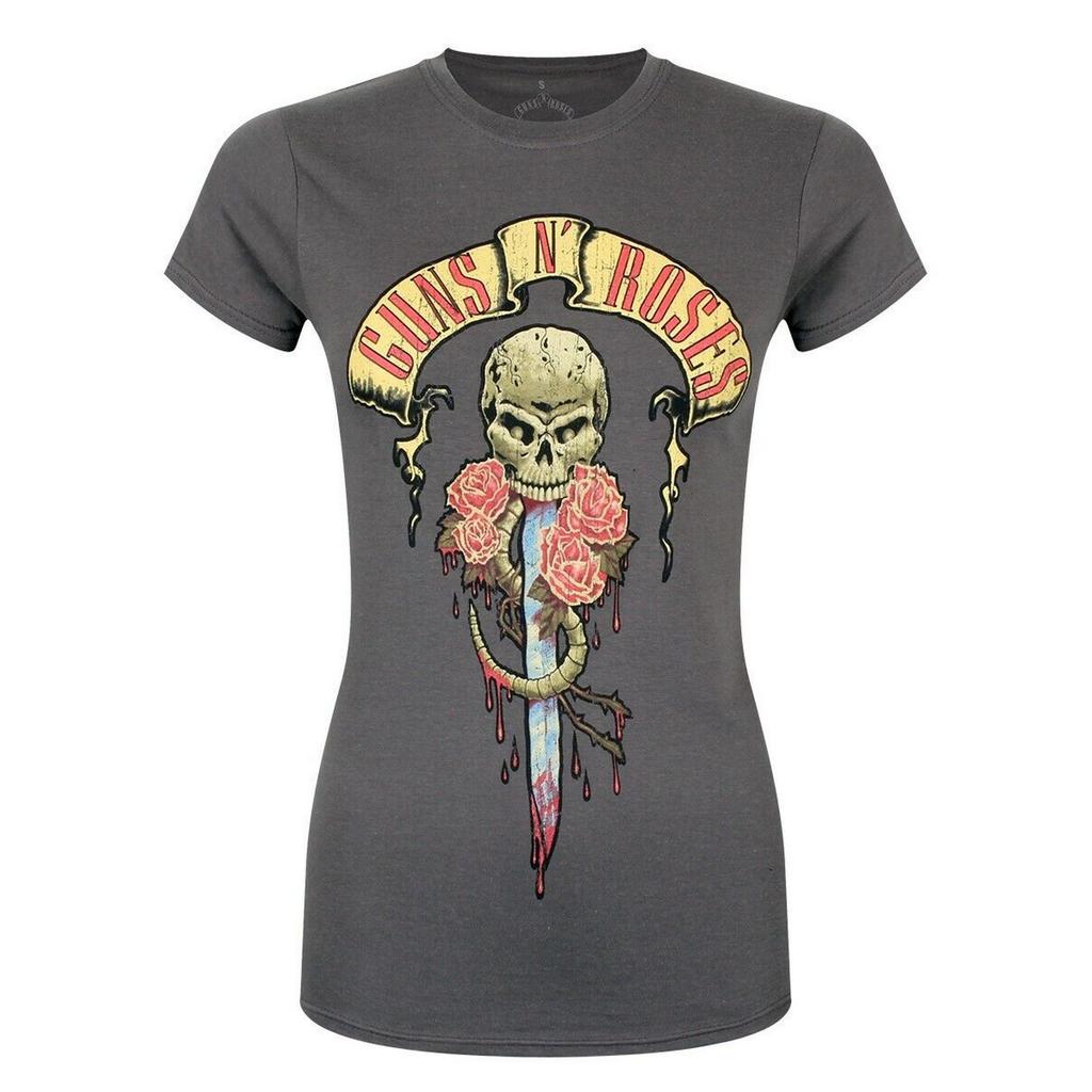 Guns N Roses Womens/Ladies Dripping Dagger T-Shirt
