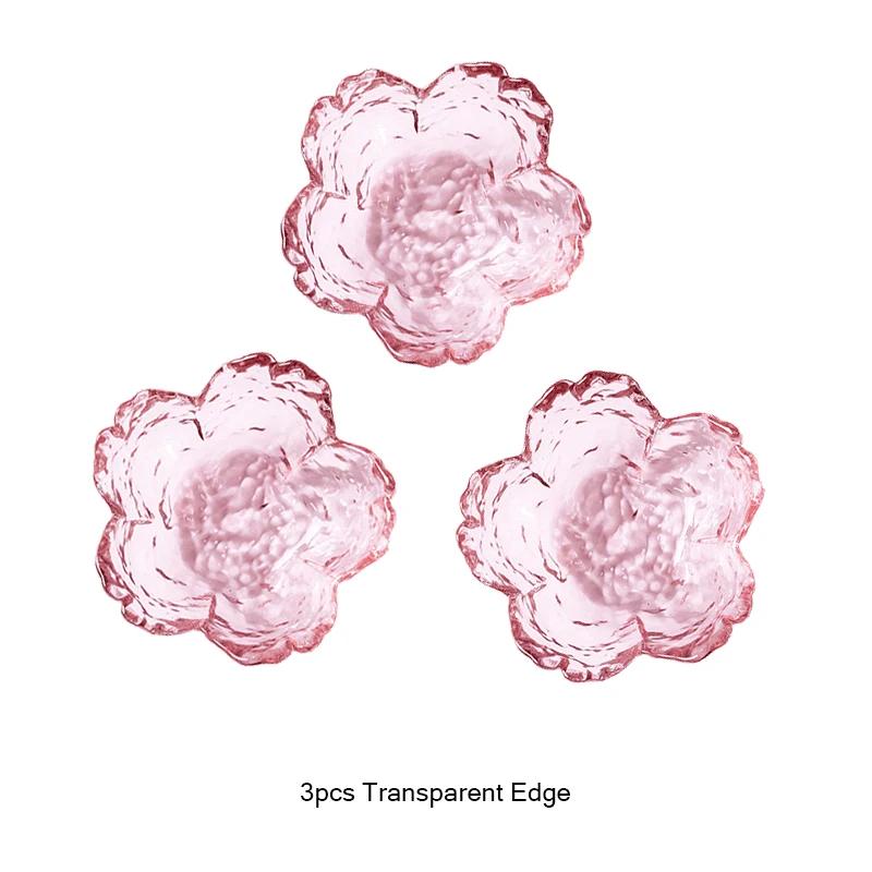 Блюдца для соуса 'Цвет сакуры' Маленькая стеклянная тарелка Соусник Золотая инкрустация Мороженое Маленькие обеденные тарелки Кухонные принадлежности