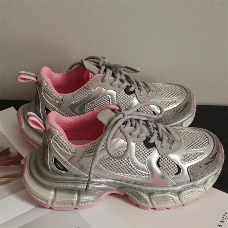 Папины кроссовки женские туфли новые летние весенние и осенние сетчатые туфли дышащая сетка платформа модные женские кроссовки
