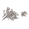 20 Set Cone Silver Spikes Belt Leathercraft Rivet Accessory X 19mm
