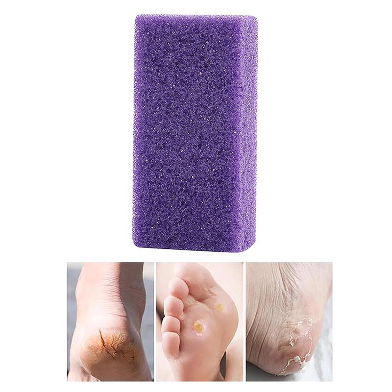 Exfoliate Feet Pedicure Handle Pumice Stone Scraper Foot File Dead Hard Rough Dry Skin Scrub Callus Remover Manual Cracked Heels