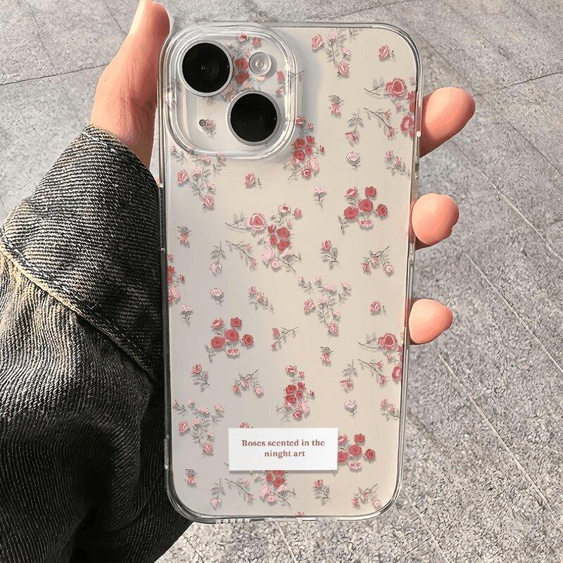 Цветочный чехол для Xiaomi Redmi Note 13 14 Pro 5G 12 14 4G 10 11 12 13 14 Pro Plus 5G 11S 12S Прозрачный Тонкий Силиконовый Мягкий Чехол