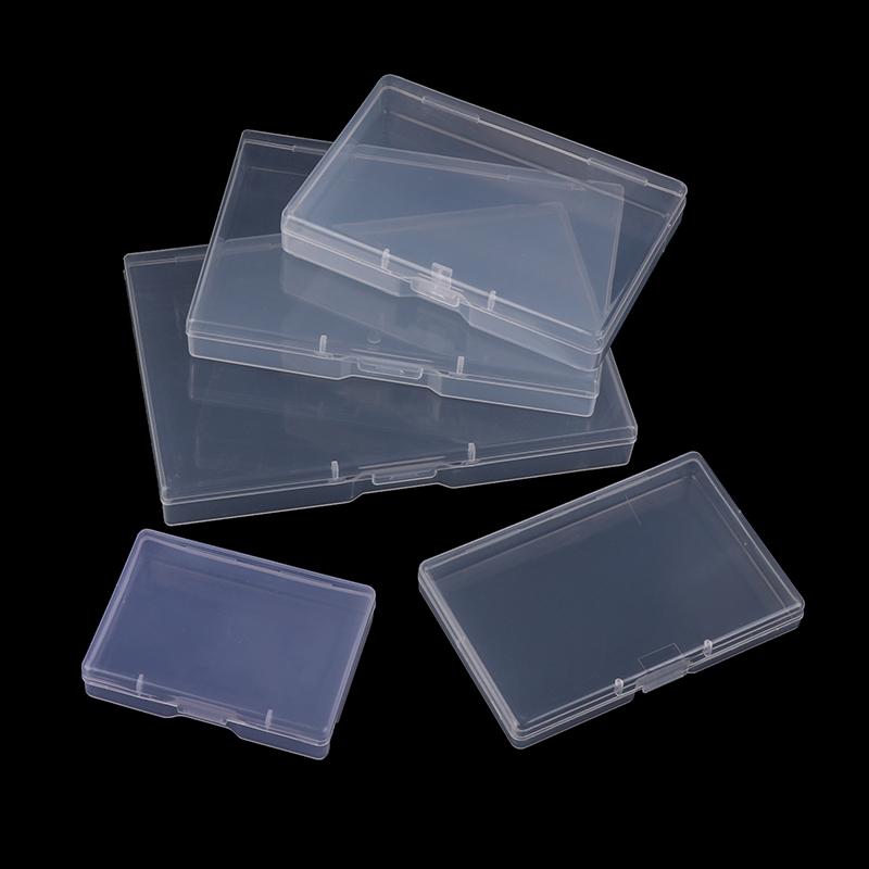 Rectangular Transparent Plastic Box Translucent Dustproof Jewelry Storage Organizer Case Durable Strong Packing Container