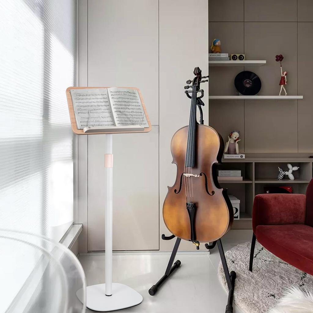 Rxakudedo Подставка для чтения книг, подъемная, регулируемая, приставная, угол наклона, металлическая конструкция, пюпитр для рисования, белый см, ноутбук, кулинарная книга, доска, деревянная, 50-170