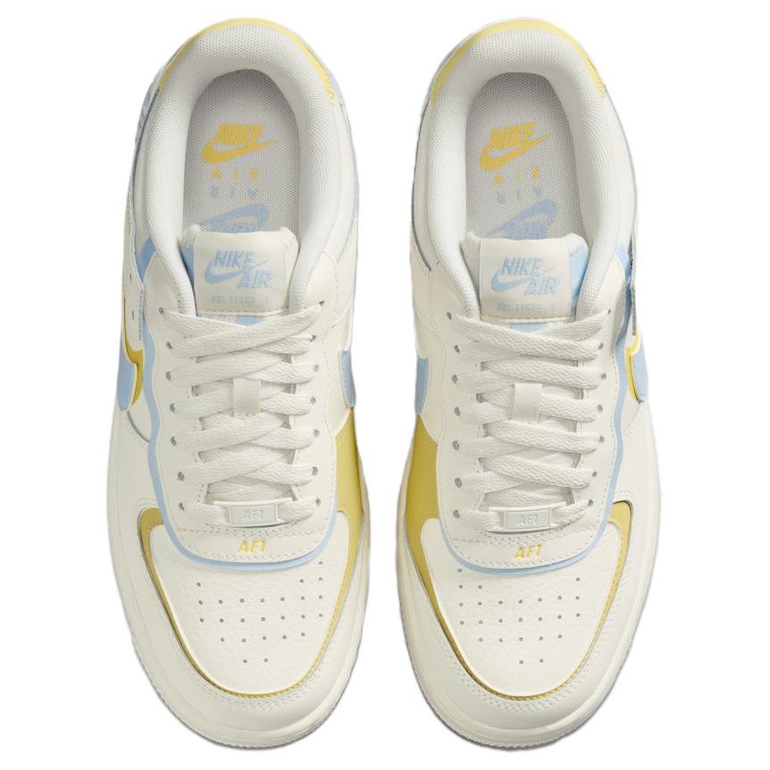 Nike Кроссовки Air Force 1 Удобные Универсальные Мужские Кроссовки Белый Синий Желтый DZ1847-118