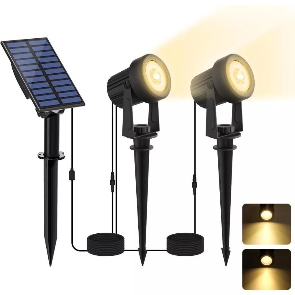 Solar Powered Solar Landscape Lights 4 In 1 Garden Lawn Lamp Decoration Solar Spotlights  Outdoor