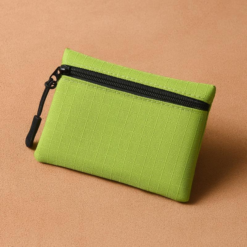Мини-мешочек для мелочи, простой и портативный, высококачественный тканевый органайзер, на молнии, маленький кошелек, отделение для карт, детский кошелек для монет для студентов.