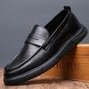 Fashion Brand Mens Loafers Shoes Luxury High Quality Leather Men Business Dress Shoes Black Casual Social Shoe Male Footwear