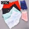 CFSC Women's Large Size Underwear Solid Color Print Underwear Large Size Lace Panties