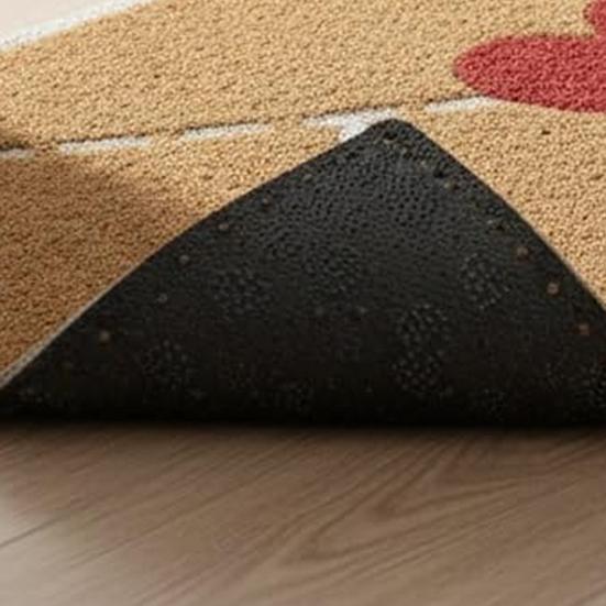 Коврик для двери на День святого Валентина Красное сердце Конверт Приветственный коврик Нескользящий Скребок для грязи и глины Текстурированный коврик для входной двери для прихожей