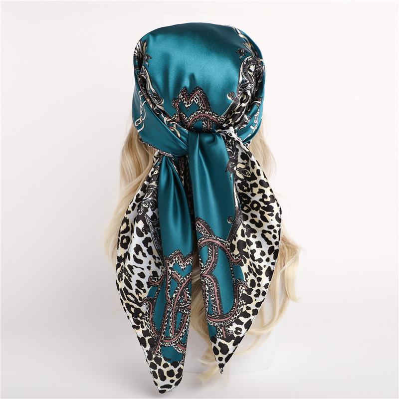 90 * 90cm New Silk Scarf Women'S Spring And Summer Decorative Scarf Sunscreen Travel Shawl Autumn And Winter Scarf Thin Edition