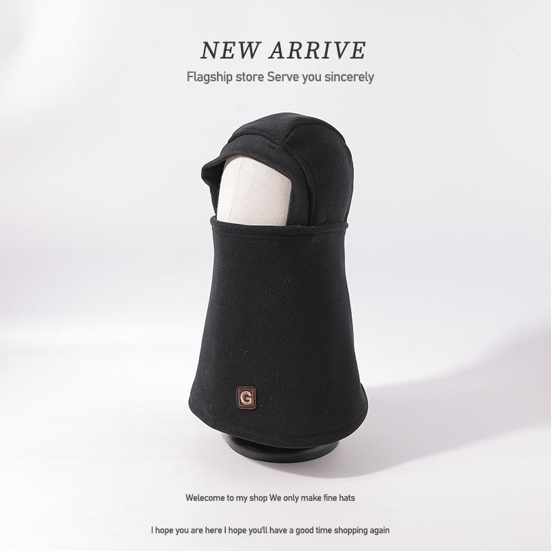 Cycling Warm Artifact Hat Women's Autumn and Winter Helmet Lined Windproof Mask Scarf Ear Protection Neck Pullover Hat