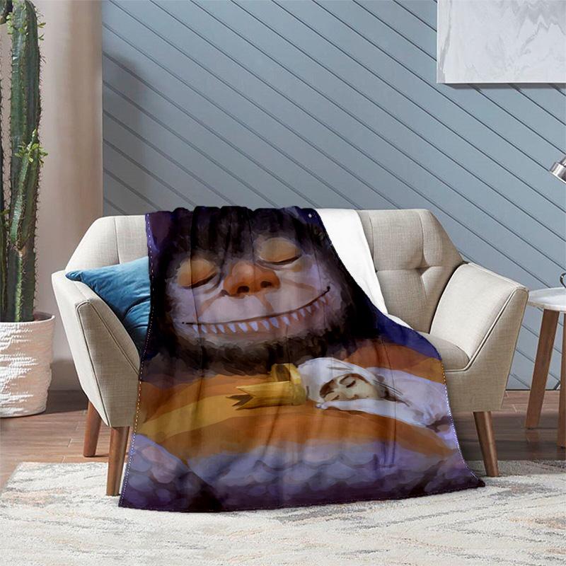 Where Wild Things Blanket Suitable All Seasons Soft Comfortable Sofa Office Home Blanket Holiday Birthday Gift Blanket Soft And Comfortable Blanket