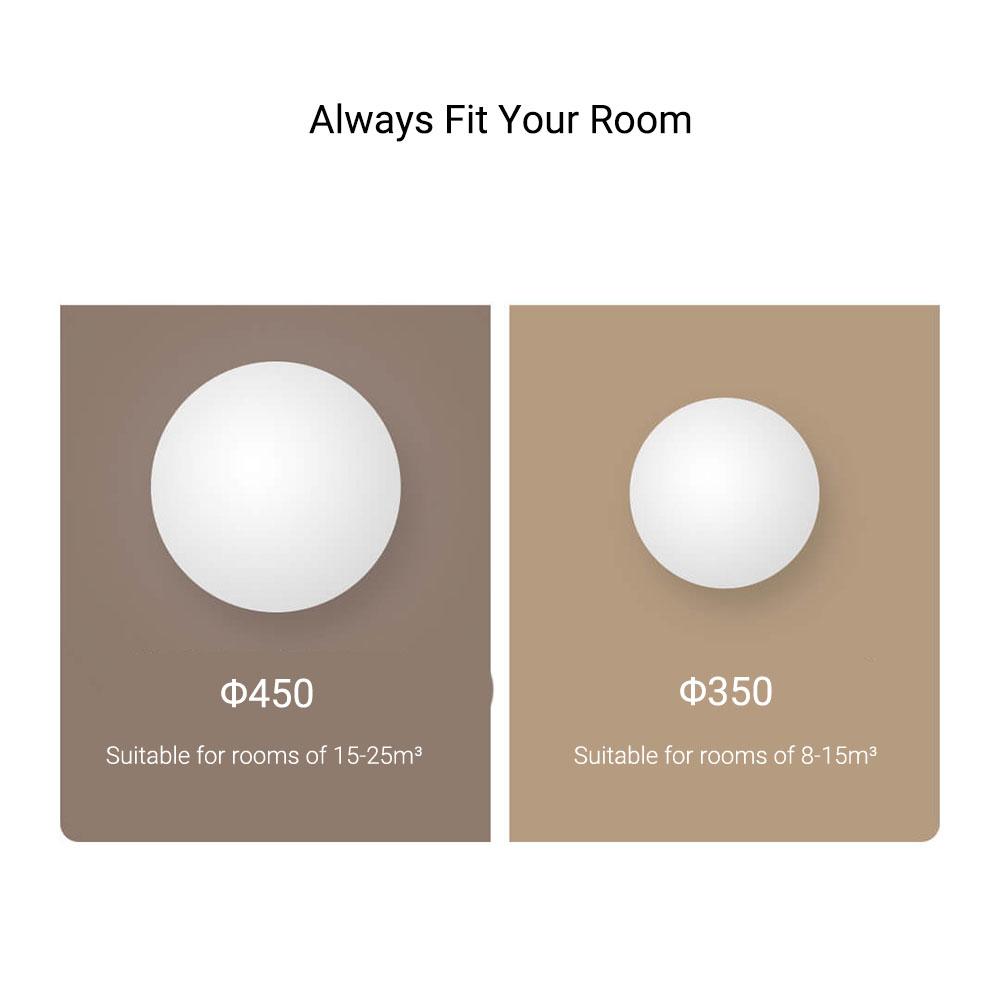 Светодиодный потолочный светильник Xiaomi Mijia 350/450 для спальни с регулируемой яркостью/цветовой температурой и затемнением