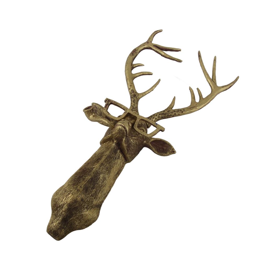 Artificial Deer Head Antlers Wall Decor Deer Head Wall Mount Geometric Stag Animal Head Wall