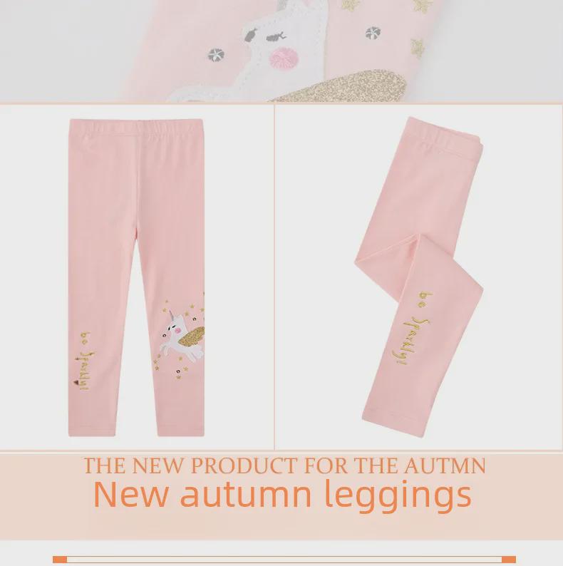 Весна/лето Новые вышитые узкие леггинсы для девочек