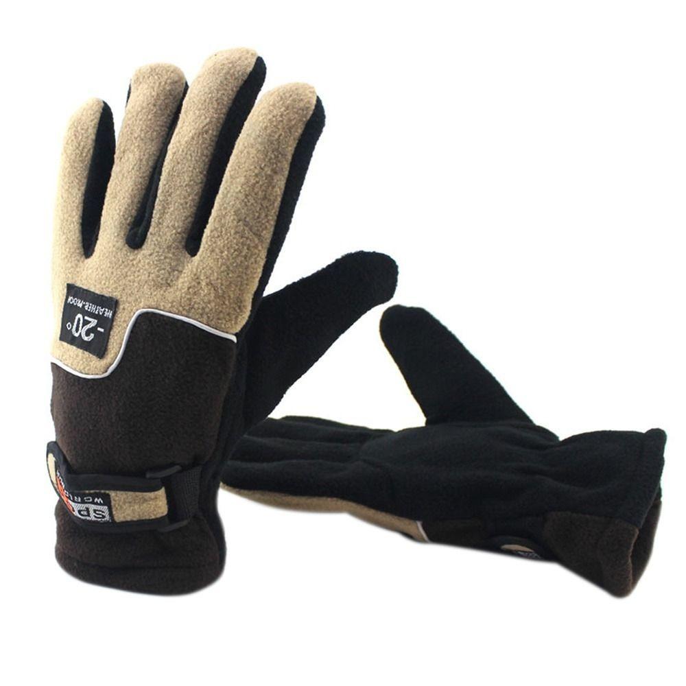 Утолщенные Осенние Зимние Перчатки Ветрозащитные Теплые Варежки Новые Для Езды Велосипеда Катания на Лыжах Перчатки На Открытом Воздухе