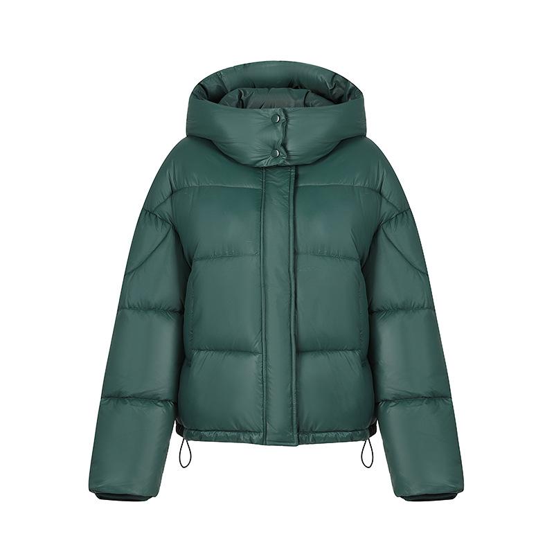 Женская короткая куртка с капюшоном, новая модная куртка в иностранном стиле, куртка-пуховик, женская стеганая куртка