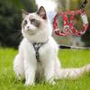 1 Set Excellent Firm Stitching Cat Leash Chest Harness Long Strap Pet Traction Rope Back Strap Buckle Pet Dog Cat Accessories