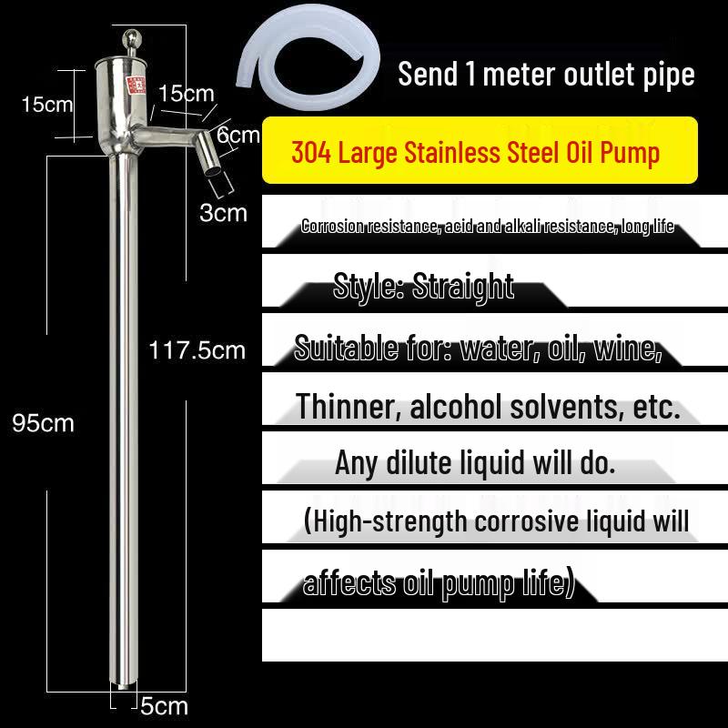 Stainless Steel Manual Liquid Transfer Pump