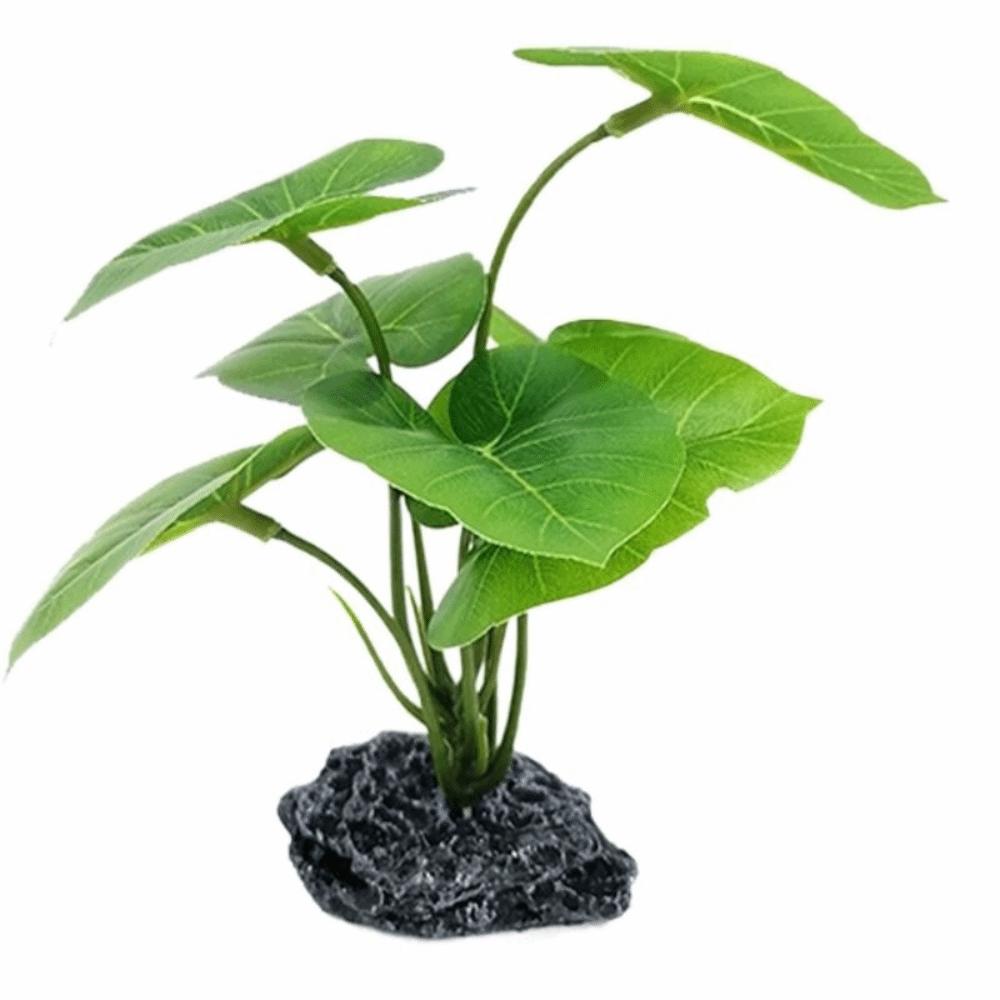Realistic Design Fish Tank Decorations Plastic Material Artificial Plants Small Fish Bowl