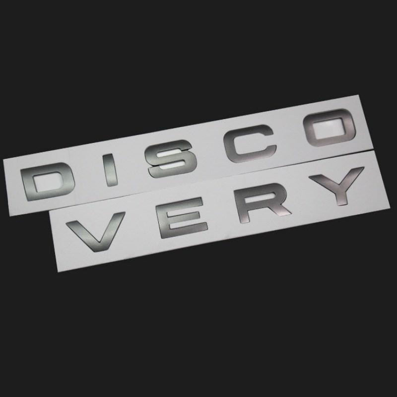 ABS буквы Discovery передний значок на капоте, эмблема, крышка заднего багажника, логотип, наклейка, наклейка для Range Rover, аксессуары для стайлинга автомобилей