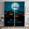 Разделение Хэллоуин Шторы для спальни Затемняющие шторы для комнаты 2 панели Домашний интерьер Шторы Оттенки Гостиная Кухня Элегантный