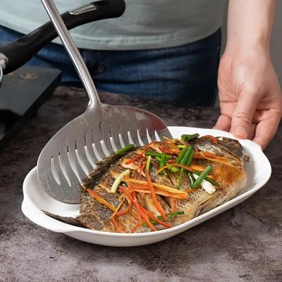 1 шт. Лопатка из нержавеющей стали для рыбы и стейка, лопатка для жарки рыбы