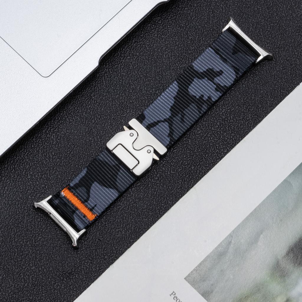 Спортивный нейлоновый ремешок для Samsung Galaxy Watch Ultra 47 мм, камуфляжный, водостойкий, мужской носимый браслет, ремешок для Galaxy Watch Ultra
