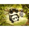 Полный 5D Diy Алмазная картина Игривая панда животное Вышивка крестиком Домашний декор Подарок ручной работы