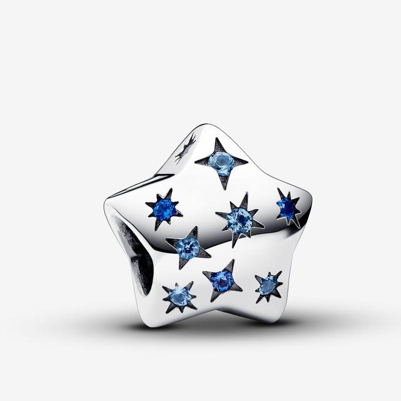 925 Silver Star Moon Series Charm Beads Fits Original Pandora Pendant Bracelets For Women DIY Jewelry Party Birthday Gifts