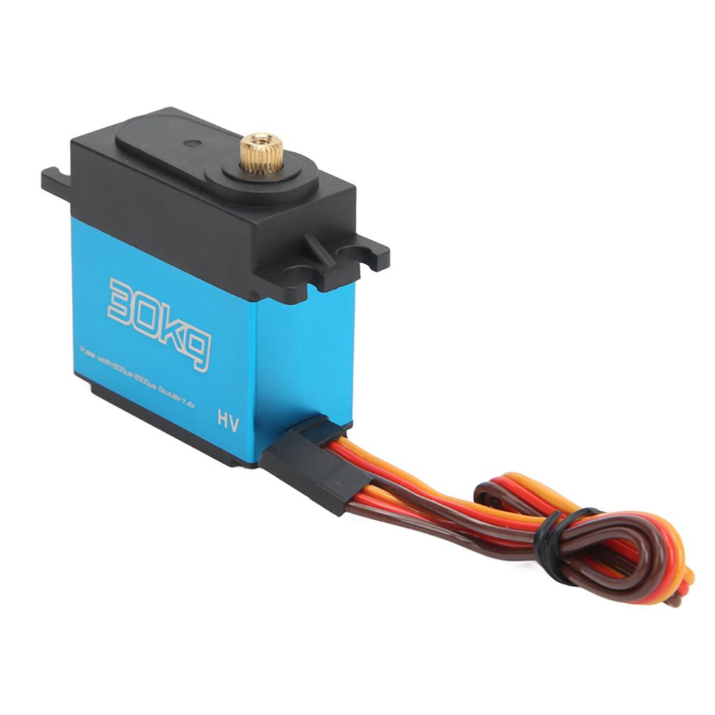 RC Сервопривод 30 кг 30 кг Алюминиевый сплав Металлические шестерни Быстрый отклик Водонепроницаемый RC Рулевой двигатель с 25T Металлическим сервоприводом